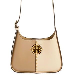 Tory Burch Miller leather bag; gold hardware. Crossbody / shoulder bag